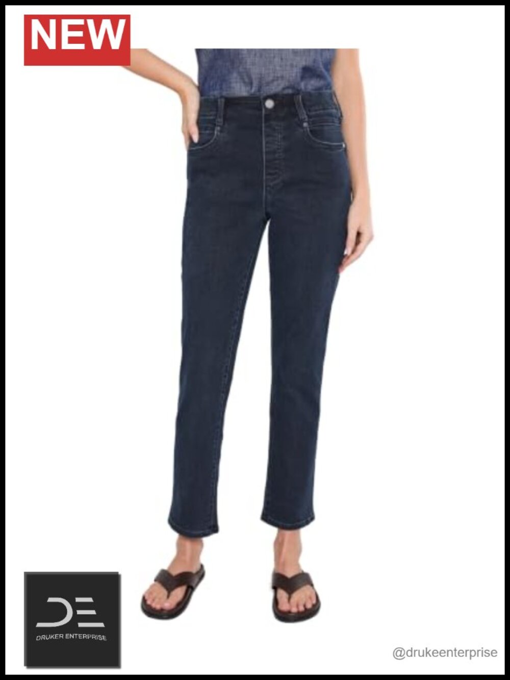 Liverpool Mid-Rise Stretch Denim Pull-On Slim Jeans Size